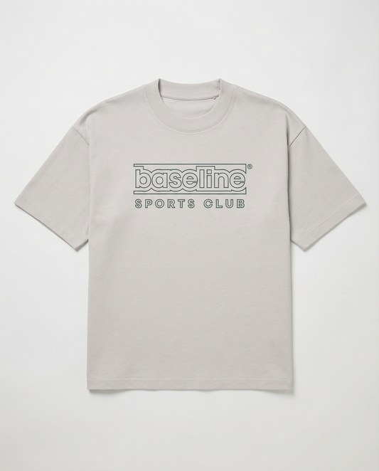 The Courtside Tee Big Logo - Grey