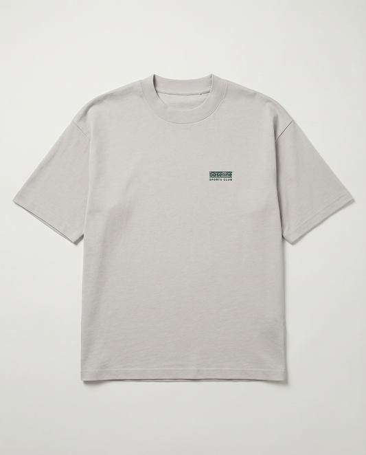 The Courtside Tee Small Logo - Grey